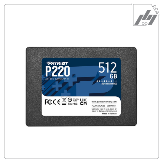 تصویر  اس اس دی اینترنال پتریوت P220 Sata III ظرفیت 512 گیگابایت